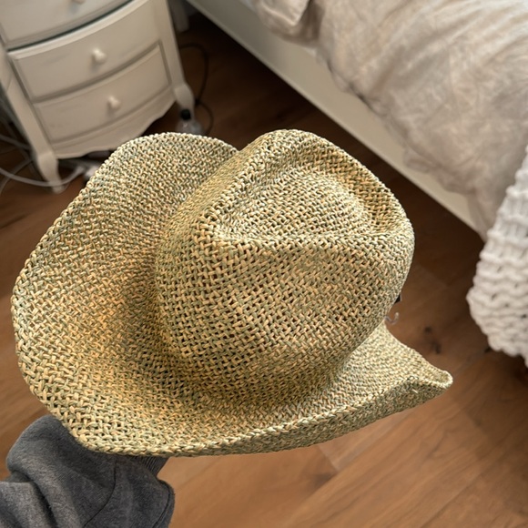 NWT American Threads cowboy straw beach hat - Picture 2 of 7